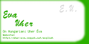 eva uher business card